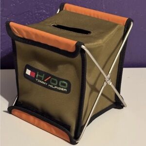 Tommy Hilfiger Rare Vintage 1998 Olive and Orange Storage Box
